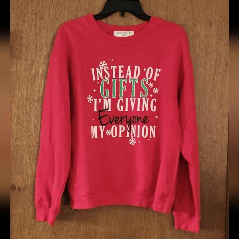 Wound up sweatshirt, size medium, color red